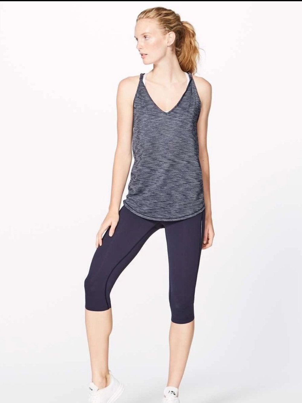 Lululemon Do The Twist Tank Heathered Gray